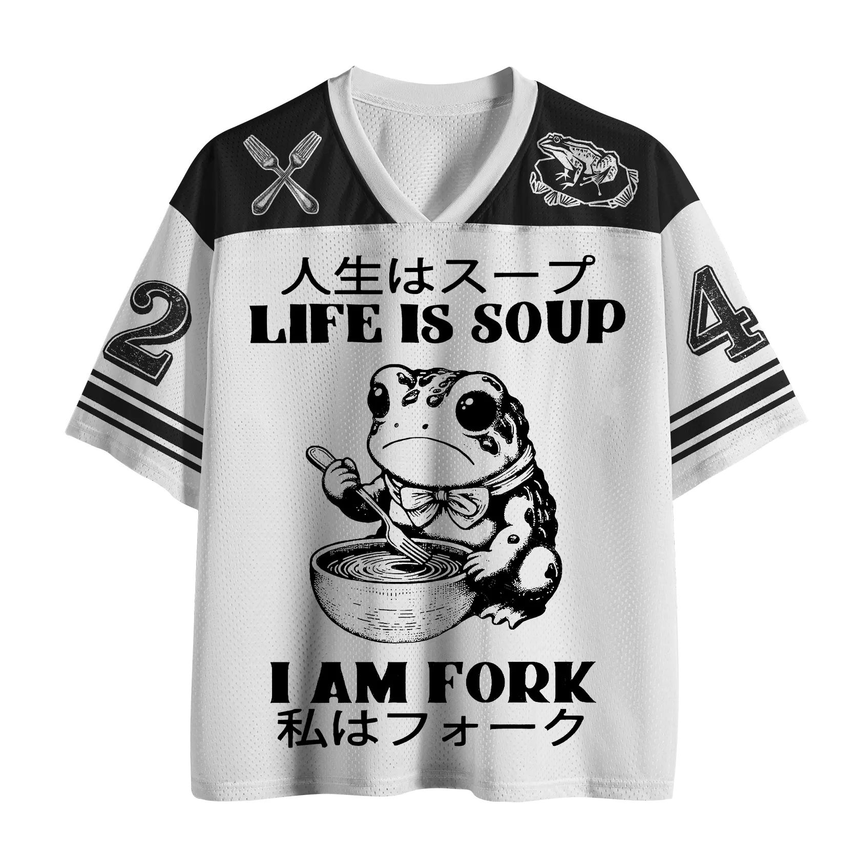 Lifestyle Of Japanese - Japanese Funny Frog Graphic Tee Life
