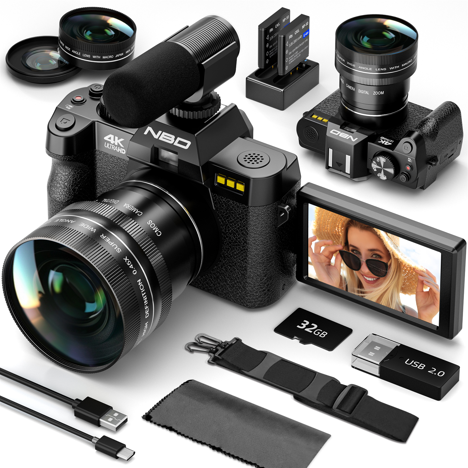 Japanese Lifestyle Images - NBD 48MP 4K Digital Camera S100F