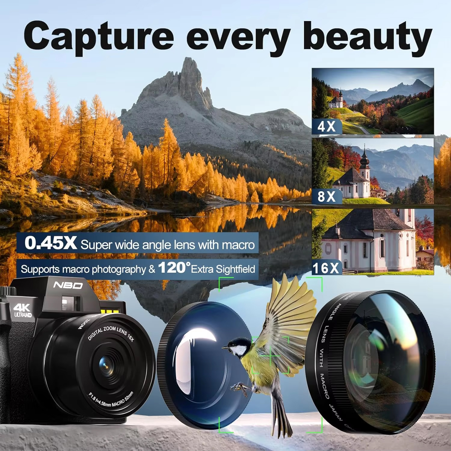 NBD S100F 48MP 4K Digital Came - Japanese Lifestyle Images บทวิจารณ์และราคา