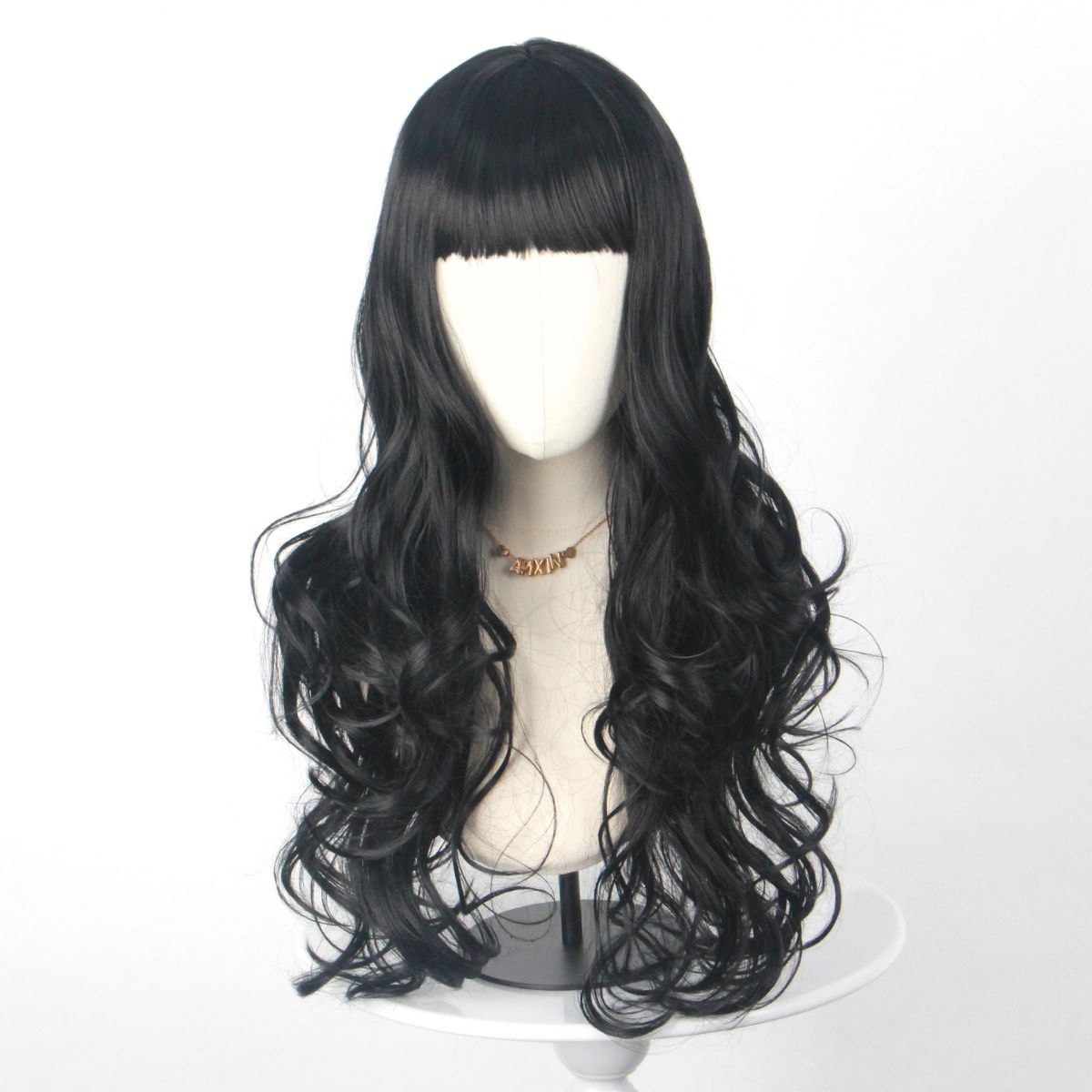 Black Long Curly Hair with Ban - Japanese Women Lifestyle บทวิจารณ์และราคา