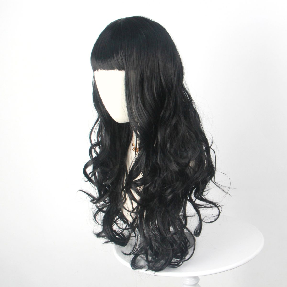 Black Long Curly Hair with Ban - Japanese Women Lifestyle บทวิจารณ์และราคา