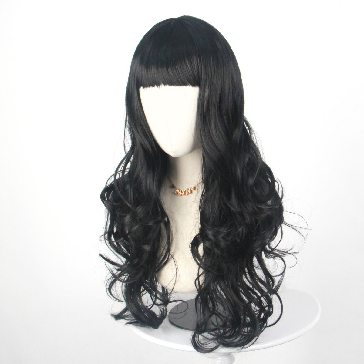 Black Long Curly Hair with Ban - Japanese Women Lifestyle บทวิจารณ์และราคา