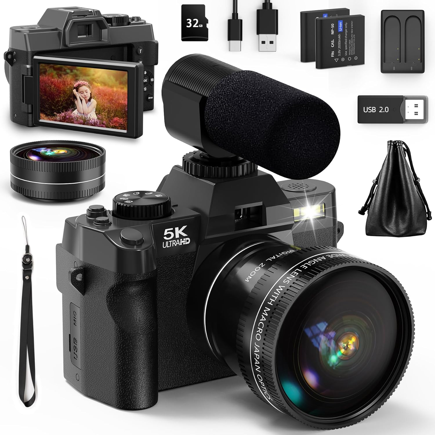 NBD 5K&48MP Digital Camera wit - Japanese Lifestyle Images บทวิจารณ์และราคา