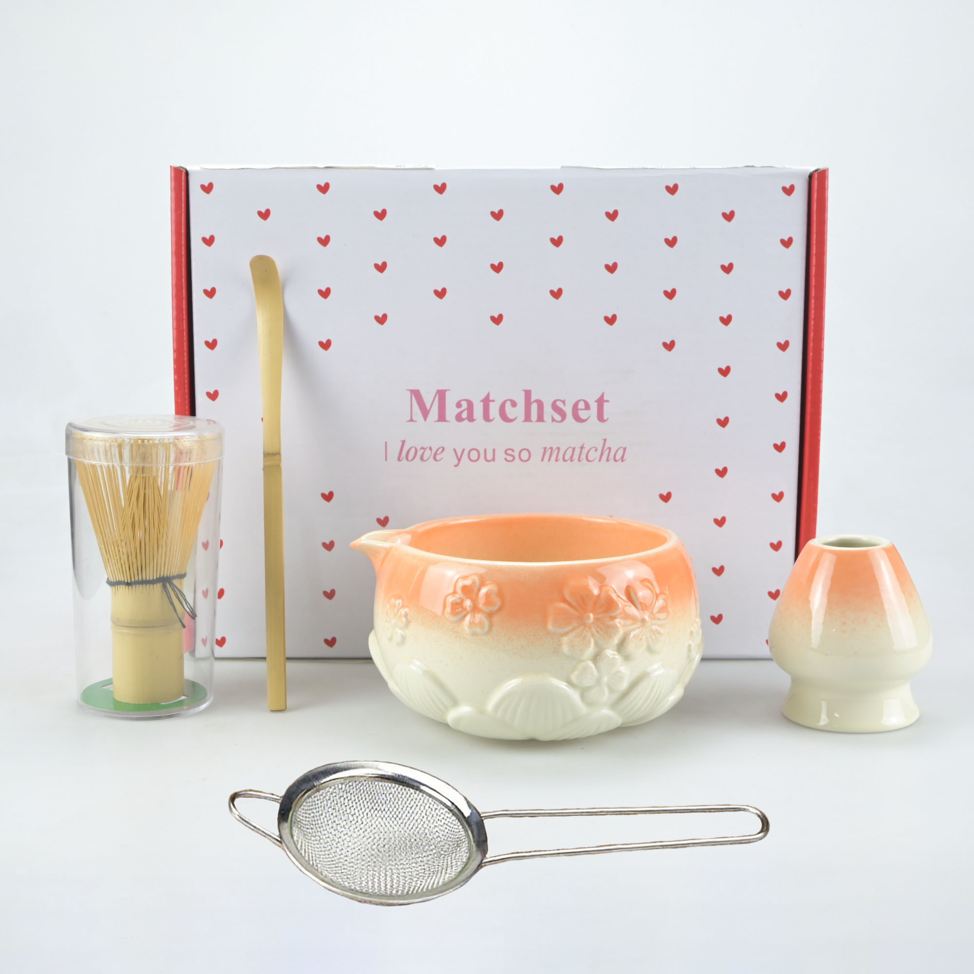 5pcs/set of Floral Matcha Tool - Matcha Bowl Chawan บทวิจารณ์และราคา