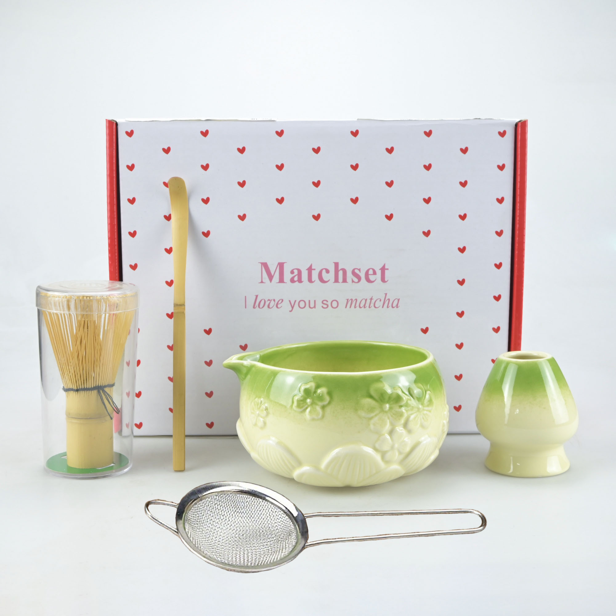 5pcs/set of Floral Matcha Tool - Matcha Bowl Chawan บทวิจารณ์และราคา