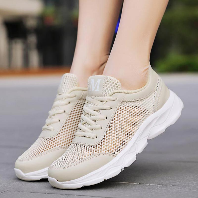 Summer Breathable Sneakers Wom - Japanese Women Lifestyle บทวิจารณ์และราคา