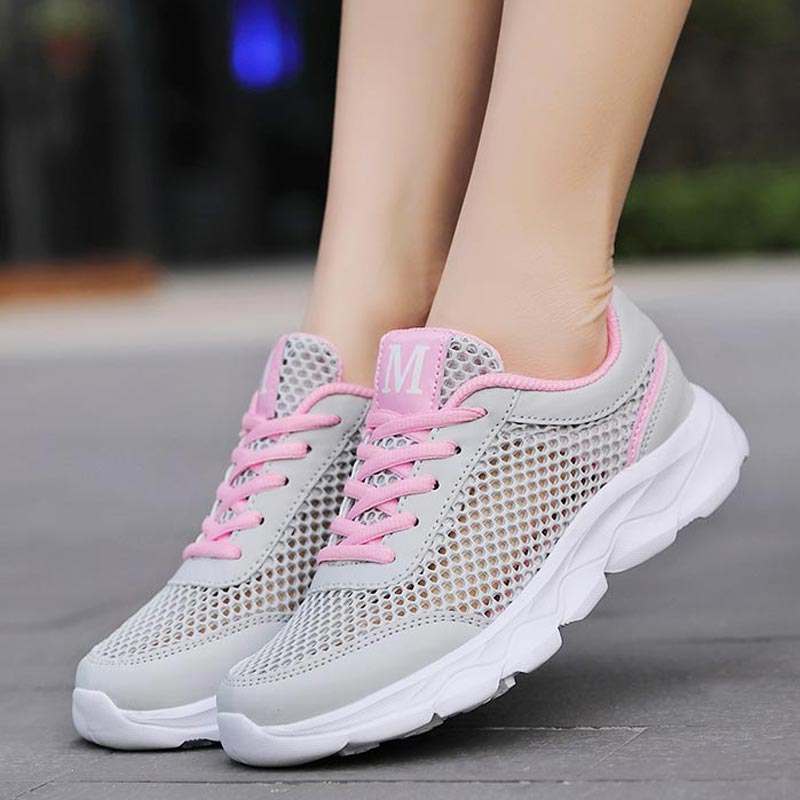 Summer Breathable Sneakers Wom - Japanese Women Lifestyle บทวิจารณ์และราคา