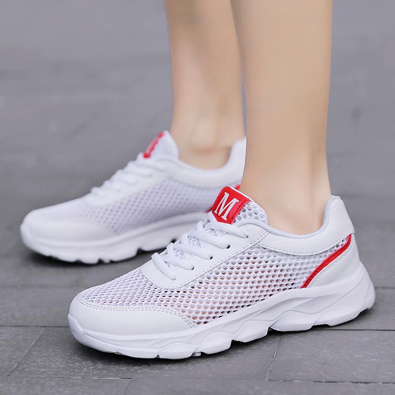 Summer Breathable Sneakers Wom - Japanese Women Lifestyle บทวิจารณ์และราคา