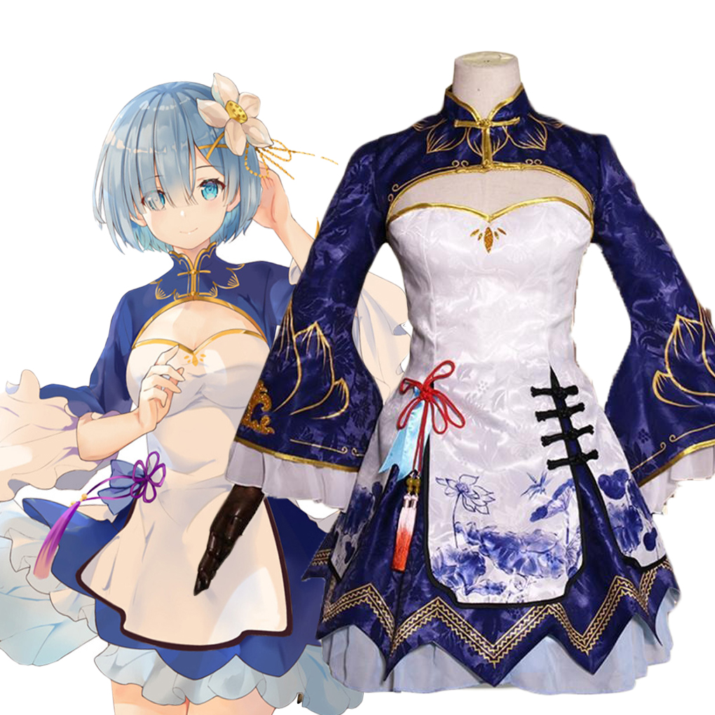2025 Rem Ram Cosplay Cheongsam - Japanese Women Lifestyle บทวิจารณ์และราคา