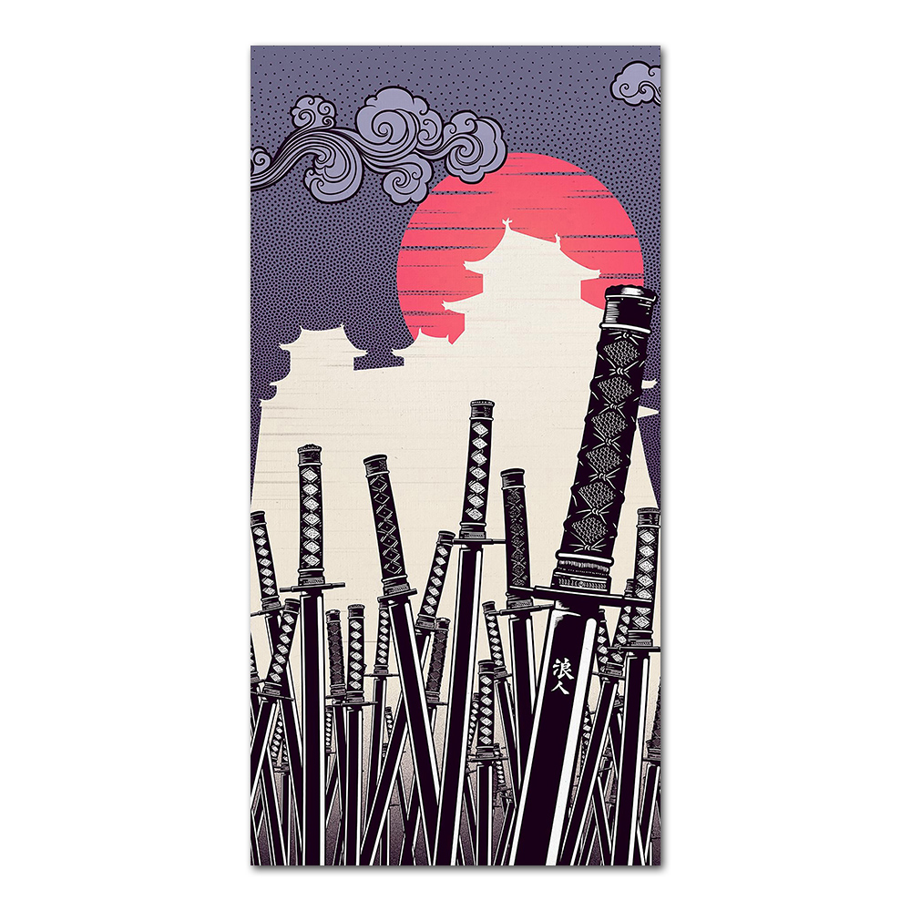 Japanese Katana Canvas Paintin - Lifestyle Of Japanese บทวิจารณ์และราคา