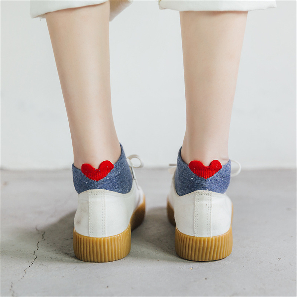 1 Pair Cute Girls' 3D Heart He - Japanese Women Lifestyle บทวิจารณ์และราคา