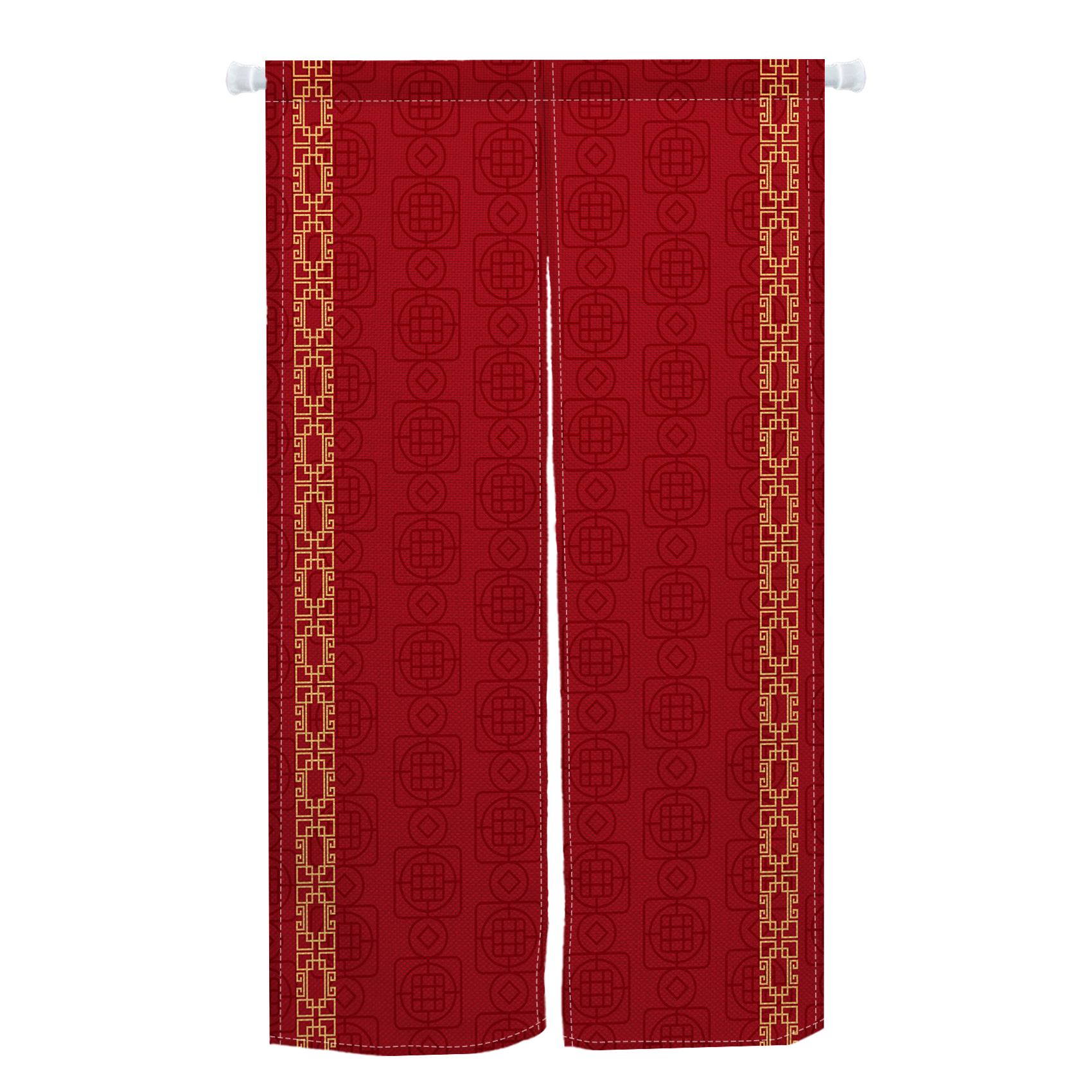 Chinese Red Auspiciousness Moi - Noren Curtain Doorway บทวิจารณ์และราคา