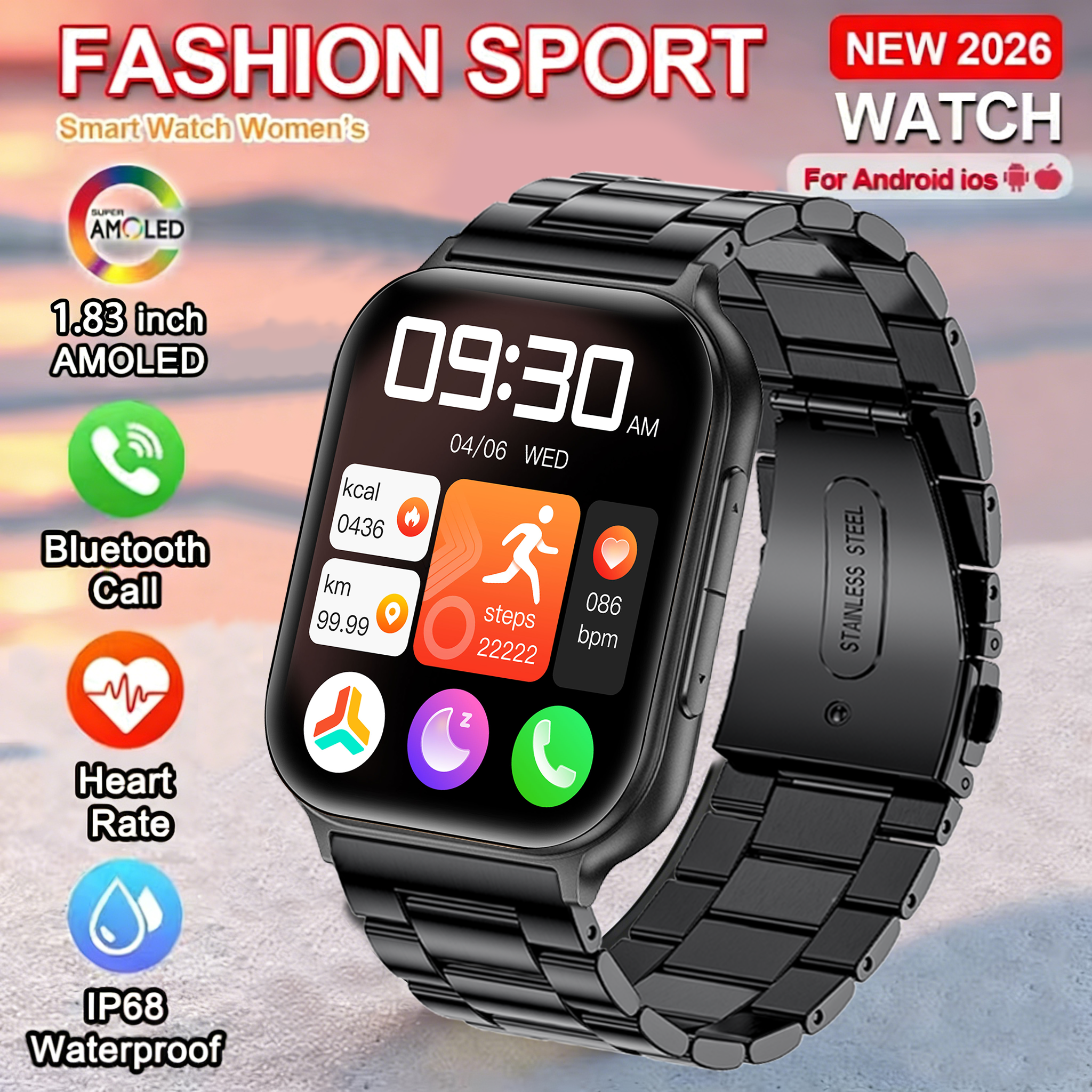 2026 New Style 1.83'' Smart Wa - Japanese Women Lifestyle บทวิจารณ์และราคา