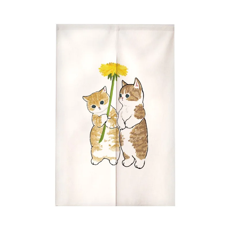 Funny Cat Japanese Door Curtai - Noren Curtain Doorway บทวิจารณ์และราคา