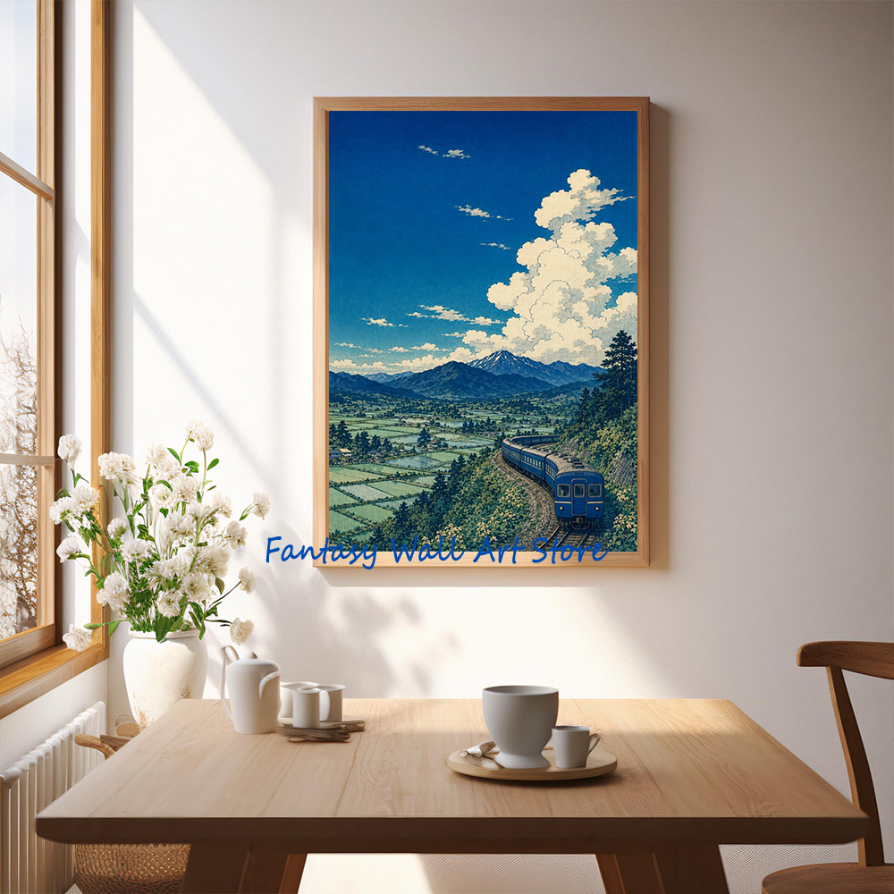 Japanese Train Blue Railway St - Lifestyle Of Japanese บทวิจารณ์และราคา