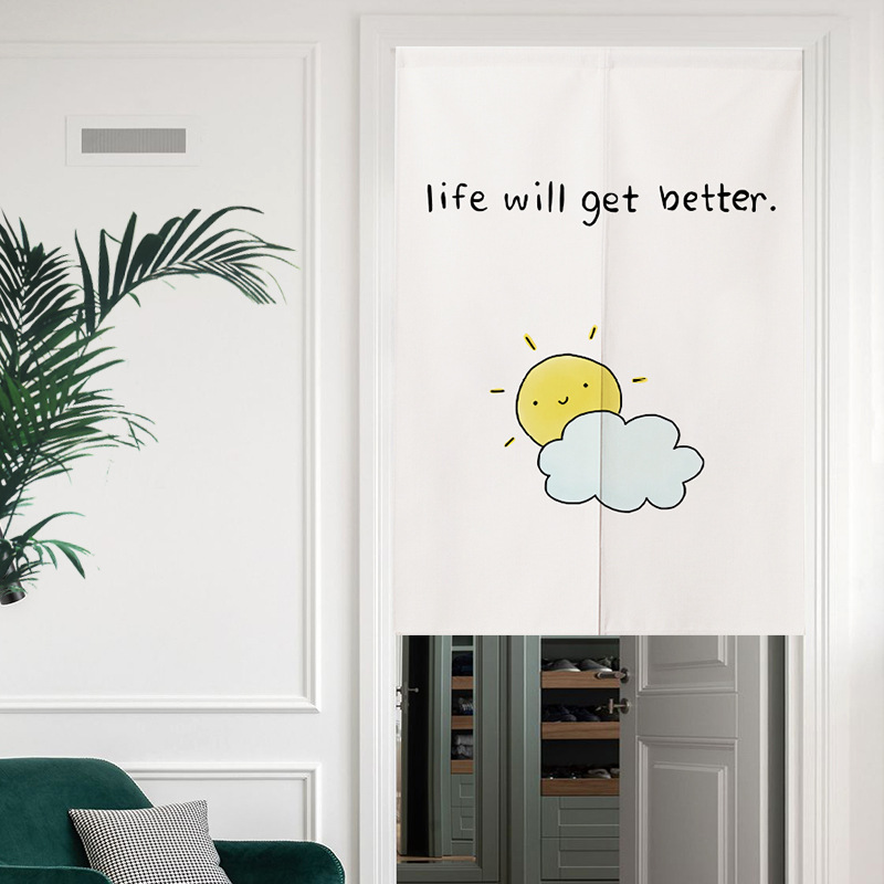 Nordic Minimalism changing roo - Noren Curtain Doorway บทวิจารณ์และราคา