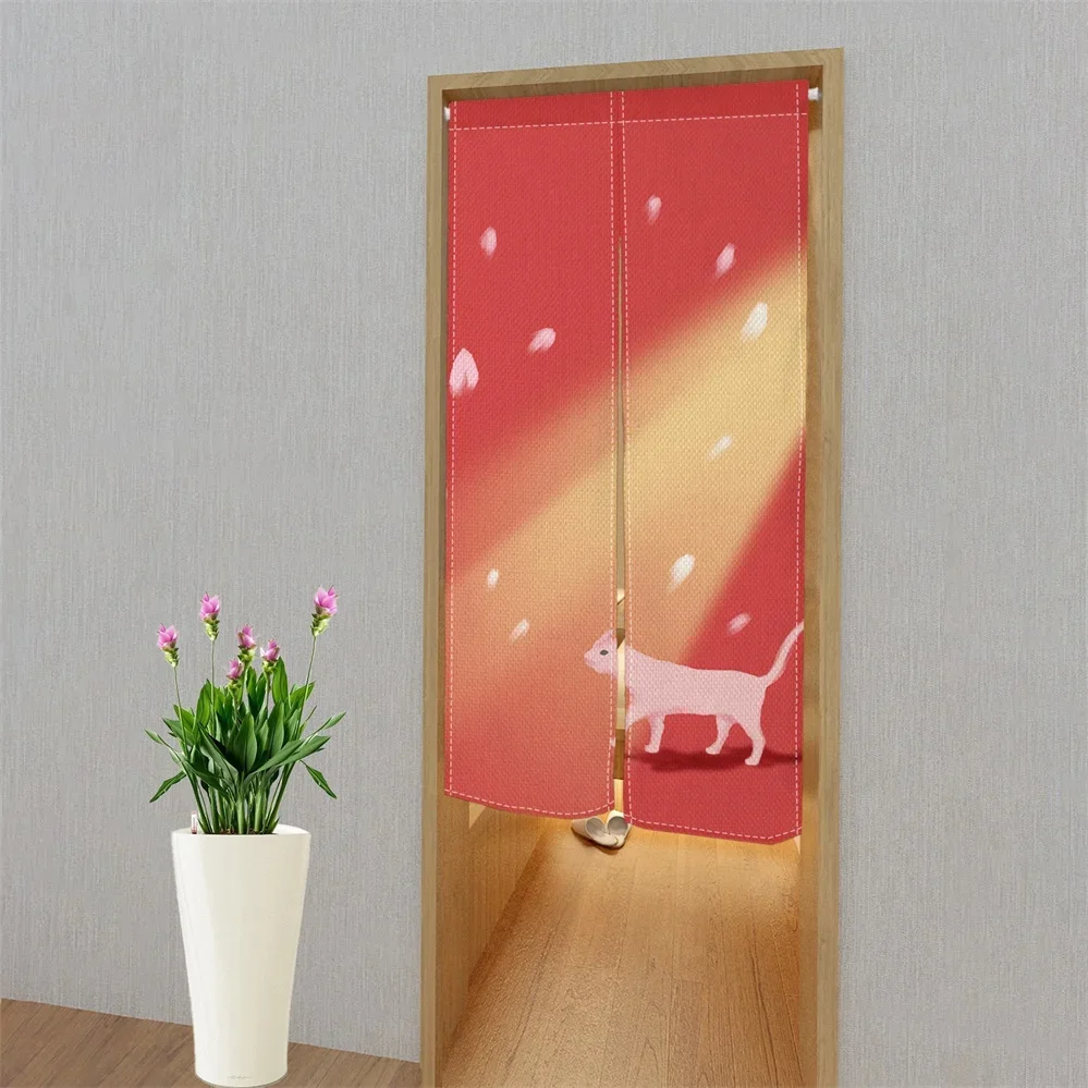 Cherry Blossom Door Curtain Ja - Noren Curtain Doorway บทวิจารณ์และราคา
