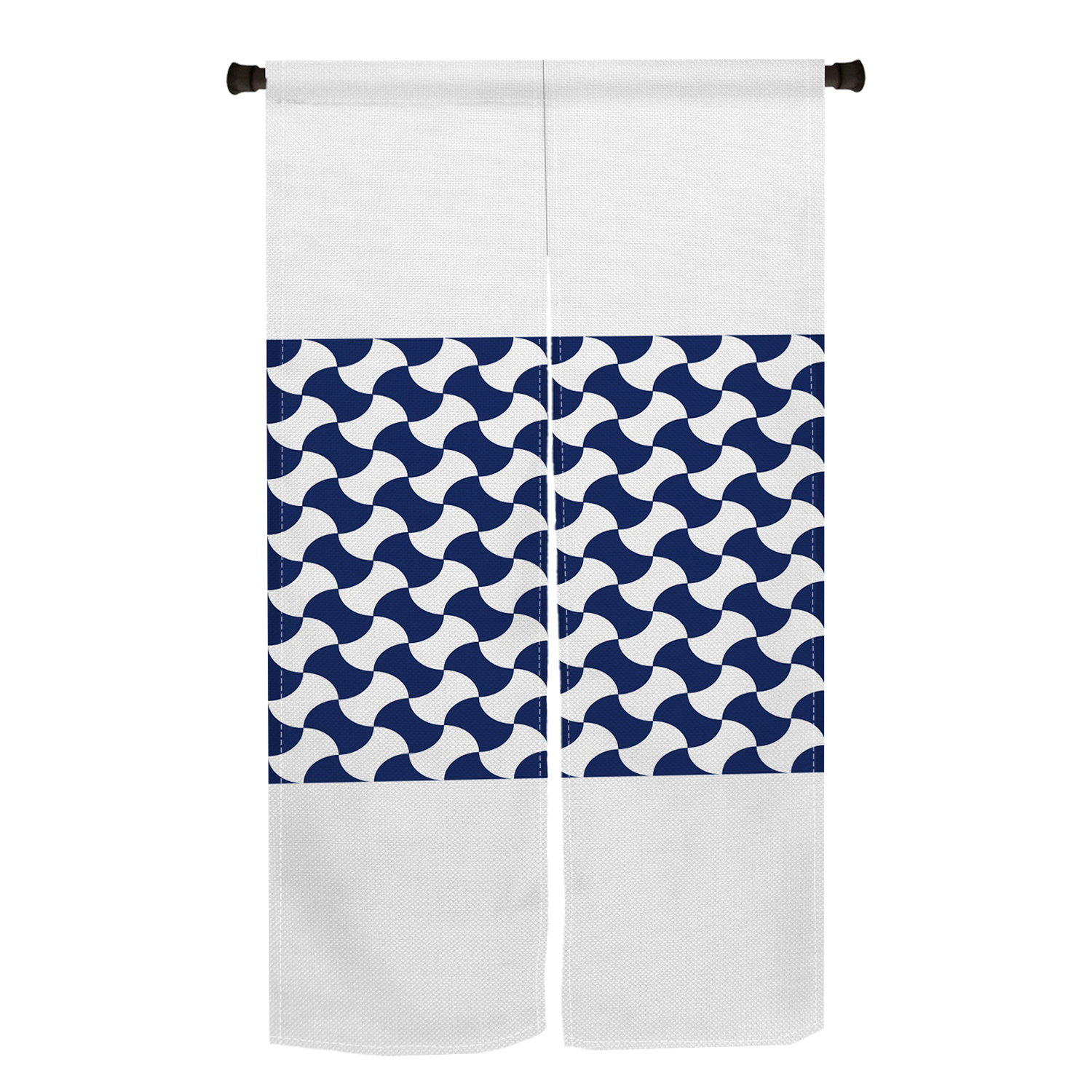 Japanese Linen Noren Blue Whit - Noren Curtain Doorway บทวิจารณ์และราคา