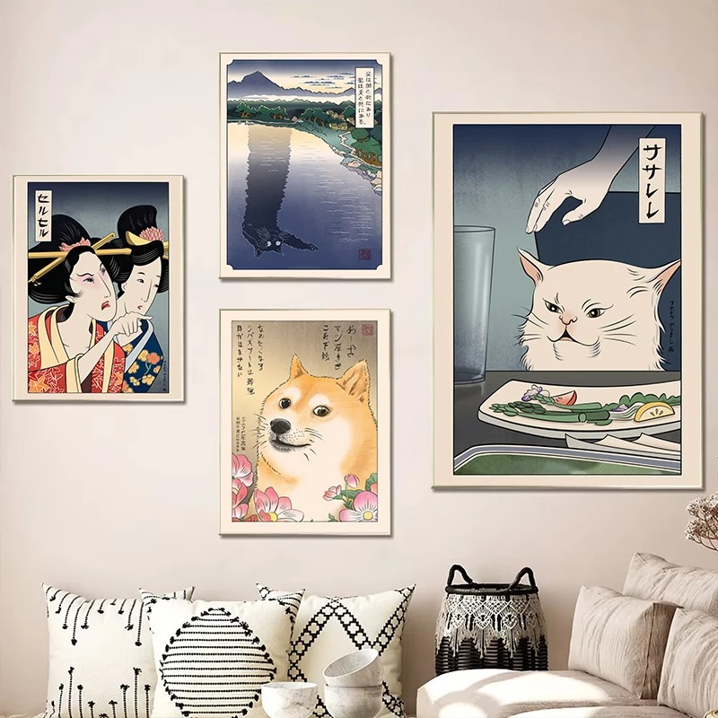 Japanese Ukiyoe Style Poster P - Japanese Women Lifestyle บทวิจารณ์และราคา