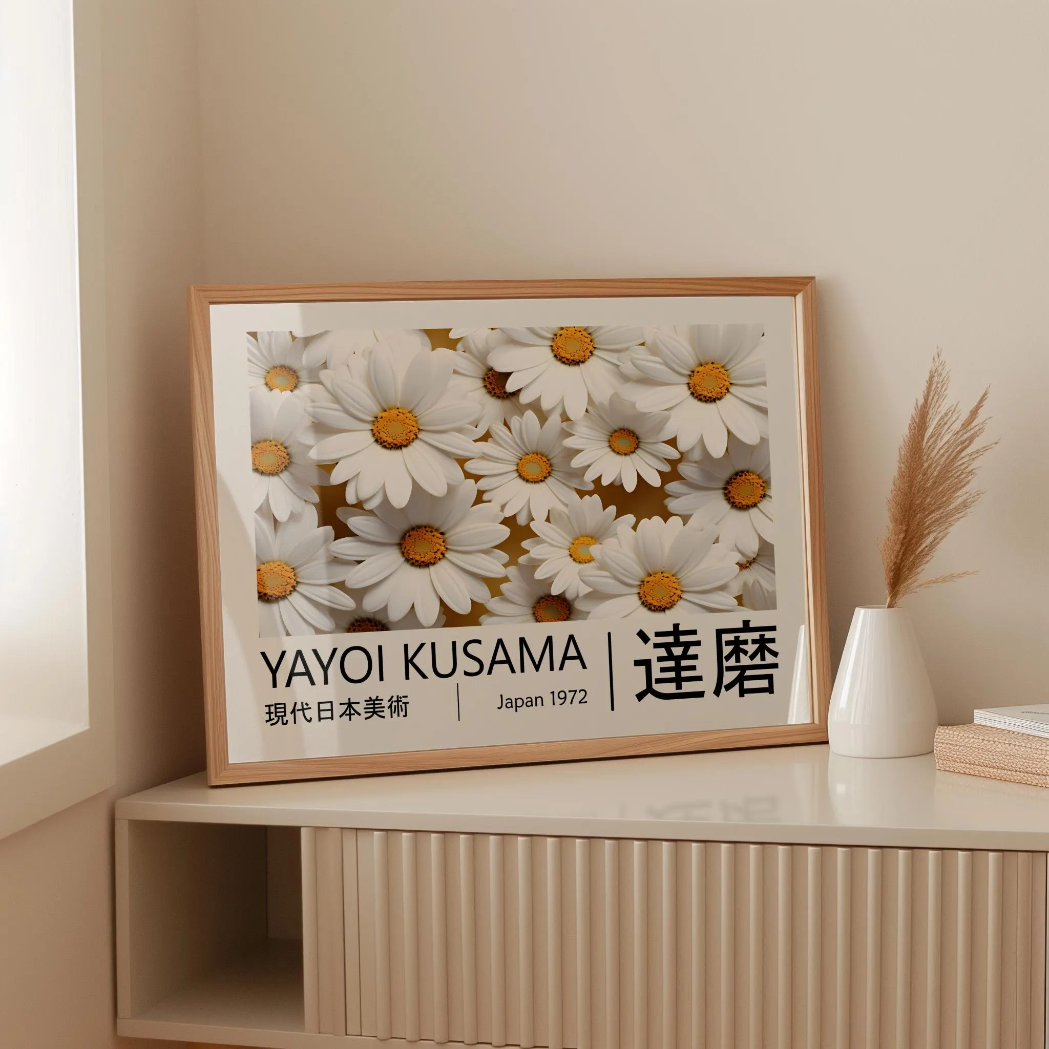 Yayoi Kusama Poster Japandi Ga - Lifestyle Of Japanese บทวิจารณ์และราคา