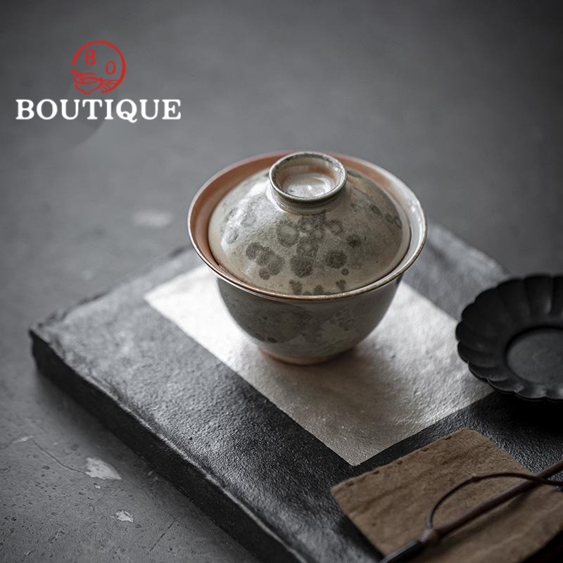 Retro Firewood Change Kiln Ink - Matcha Bowl Chawan บทวิจารณ์และราคา