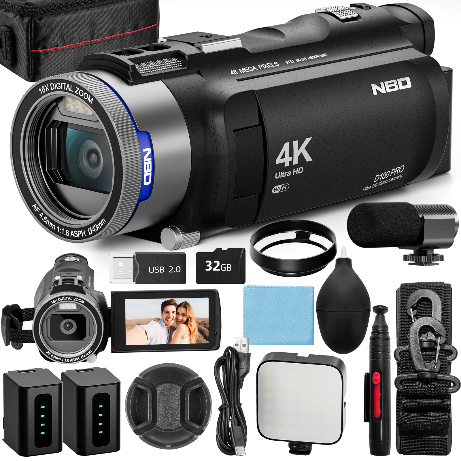 NBD 4K HD&48MP Camcorder Video - Lifestyle Of Japanese บทวิจารณ์และราคา