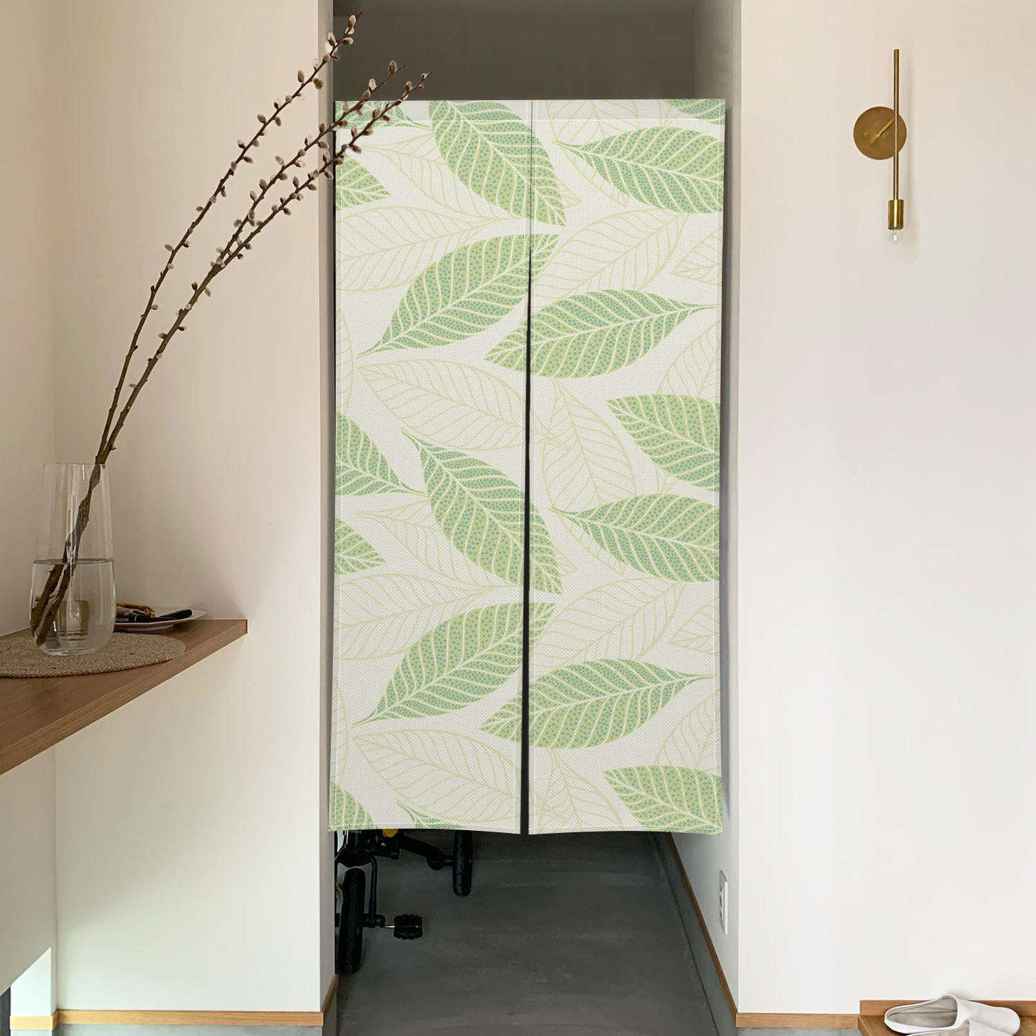 Tropical Plants Leaves Partiti - Noren Curtain Doorway บทวิจารณ์และราคา