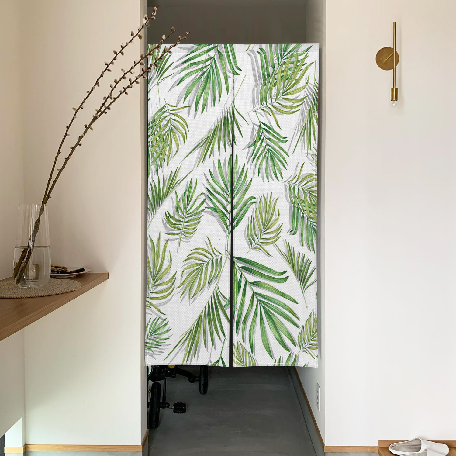 Tropical Plants Leaves Partiti - Noren Curtain Doorway บทวิจารณ์และราคา