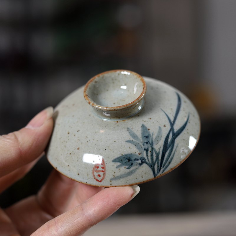 Handpainted Chinese Sancai Gai - Matcha Bowl Chawan บทวิจารณ์และราคา