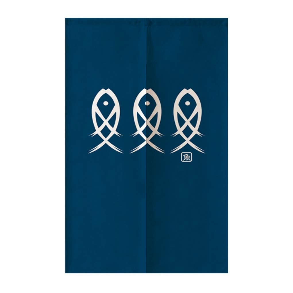 Ancient Character Fish Japanes - Noren Curtain Doorway บทวิจารณ์และราคา