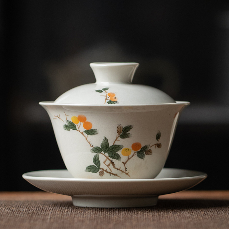 Grass and Wood Ceramic Gaiwan, - Matcha Bowl Chawan บทวิจารณ์และราคา