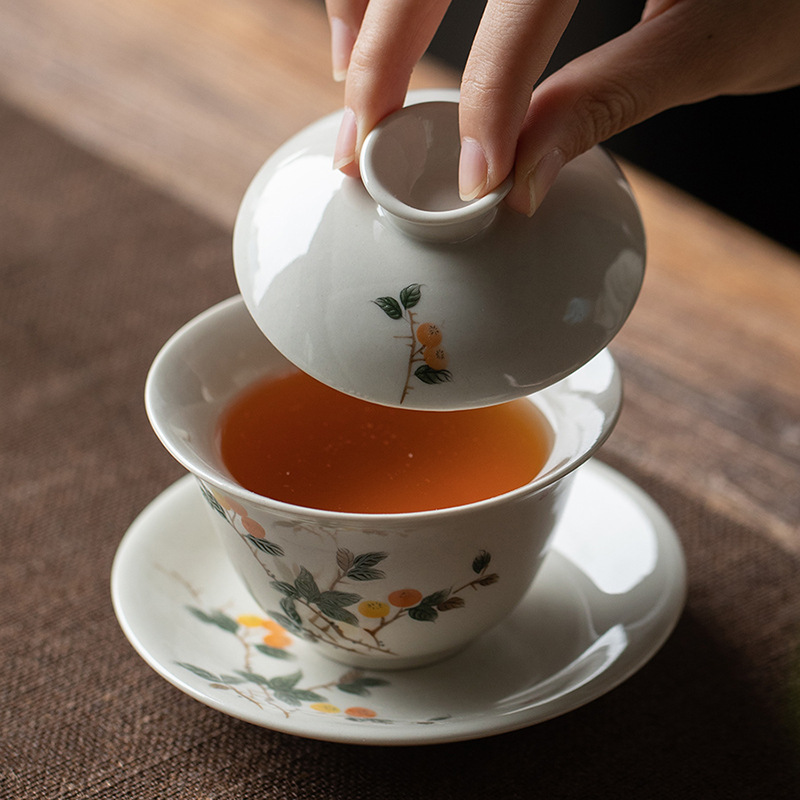 Grass and Wood Ceramic Gaiwan, - Matcha Bowl Chawan บทวิจารณ์และราคา