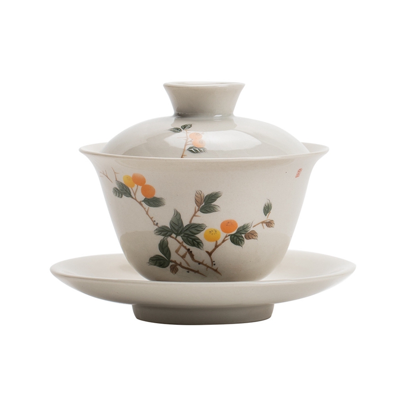 Grass and Wood Ceramic Gaiwan, - Matcha Bowl Chawan บทวิจารณ์และราคา