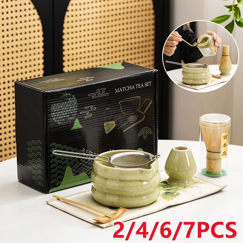 2/4//7PCS Japanese Matcha Set  - Matcha Bowl Chawan บทวิจารณ์และราคา